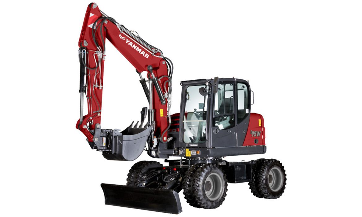 YANMAR B95W, Mobilbagger