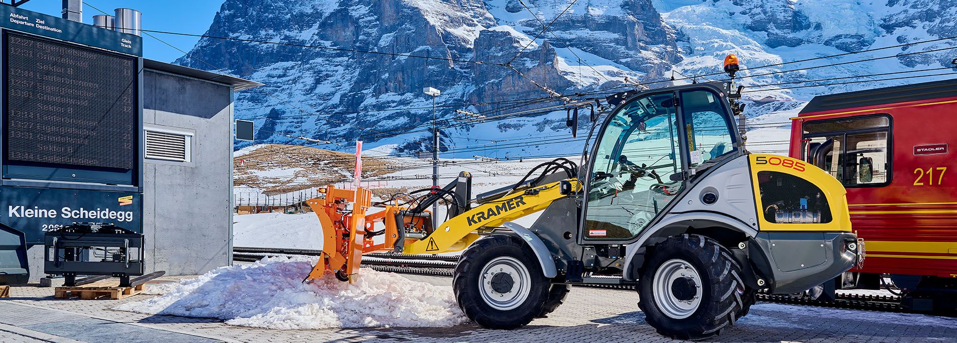 Der Berg ruft! – Ein neuer Radlader für die Jungfraubahnen