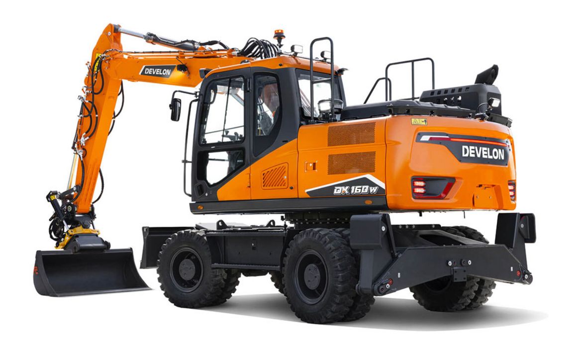 DEVELON DX160W-7, Mobilbagger