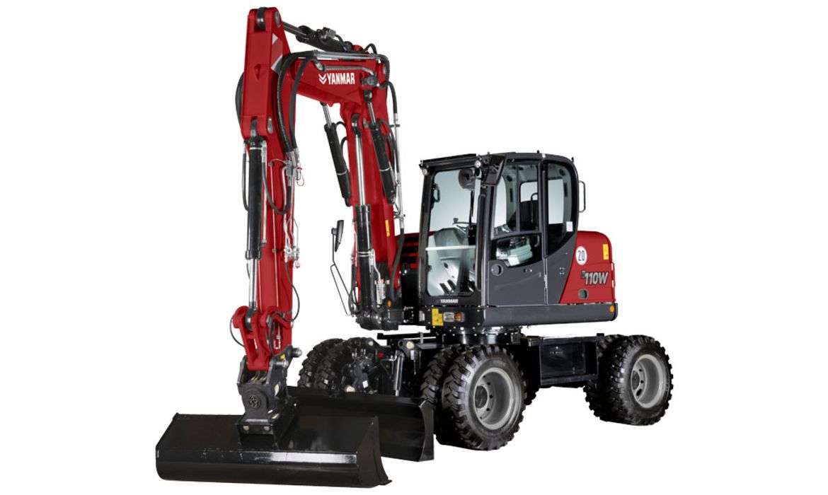 YANMAR B110W, Mobilbagger